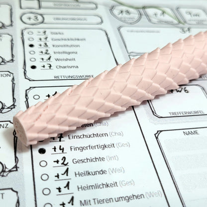 Drachenschuppen Gelschreiber: Rosa