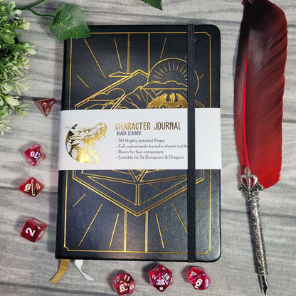 DnD 5e Player Journal schwarz