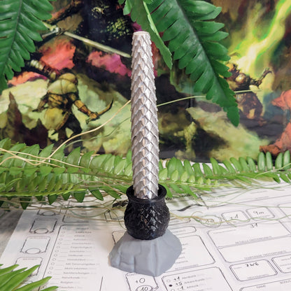 Drachenschuppen Gelschreiber: Silber