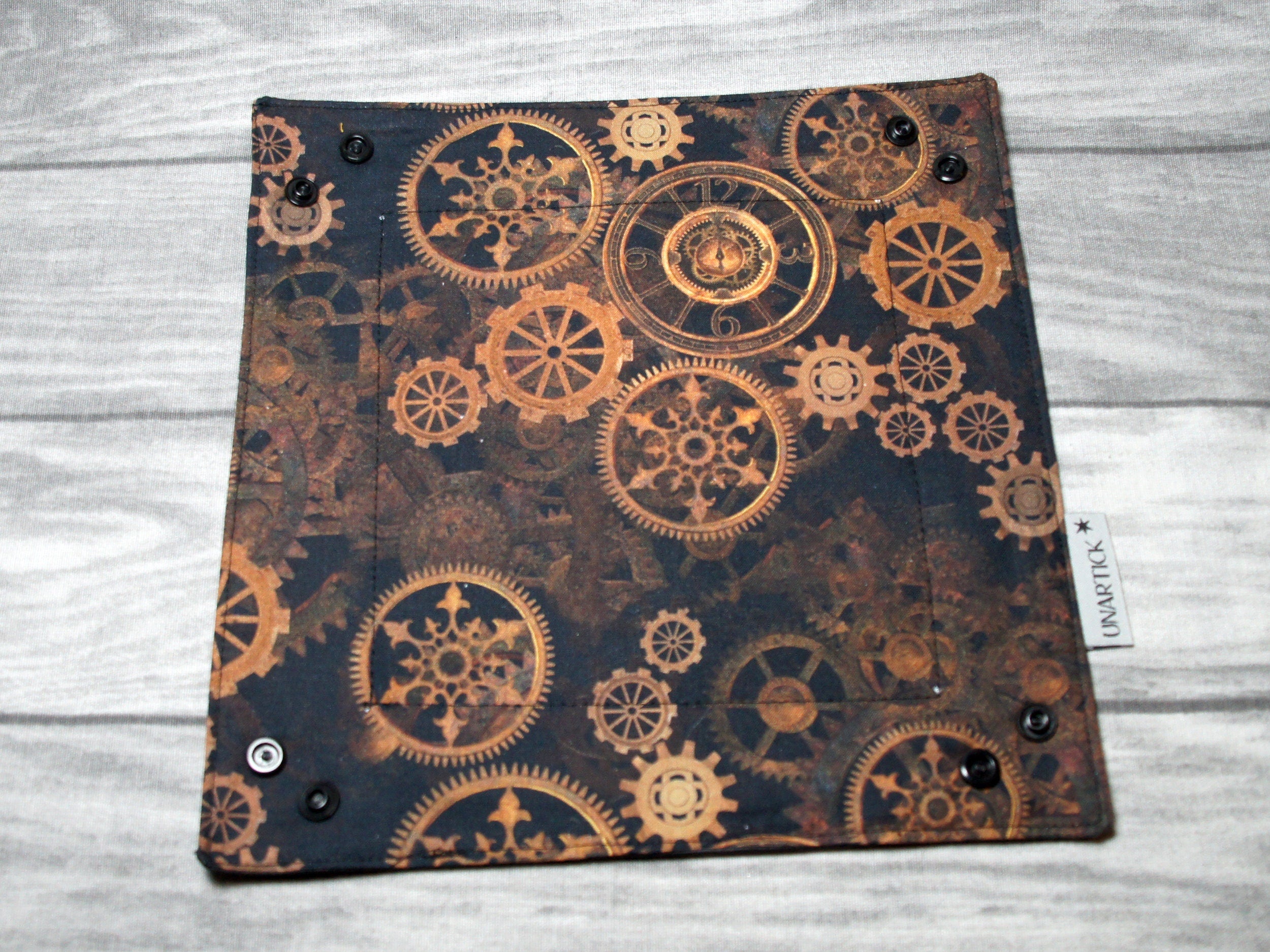 Steampunk foldable dice mat L