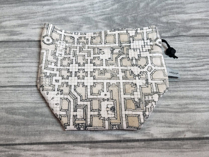 Dungeon Map Würfelbeutel XXL mit Unterteilungen