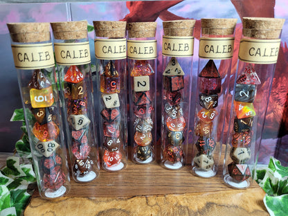 Caleb Widogast dice set