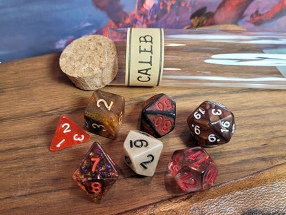 Caleb Widogast dice set