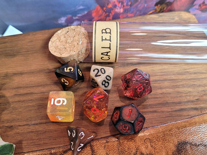 Caleb Widogast dice set