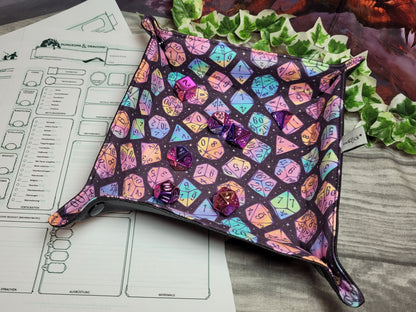 Multicolor Dice foldable dice mat L