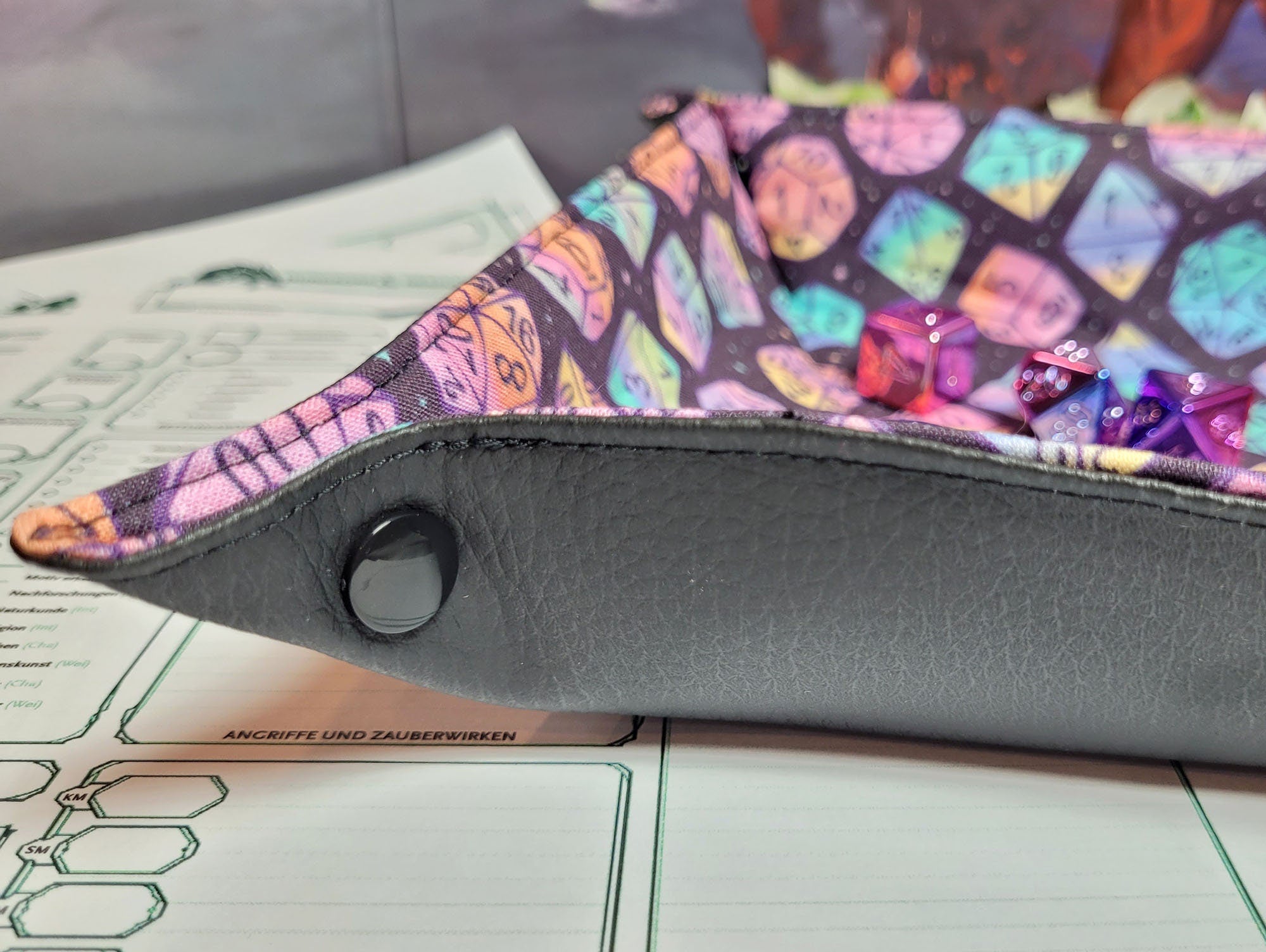 Multicolor Dice foldable dice mat L