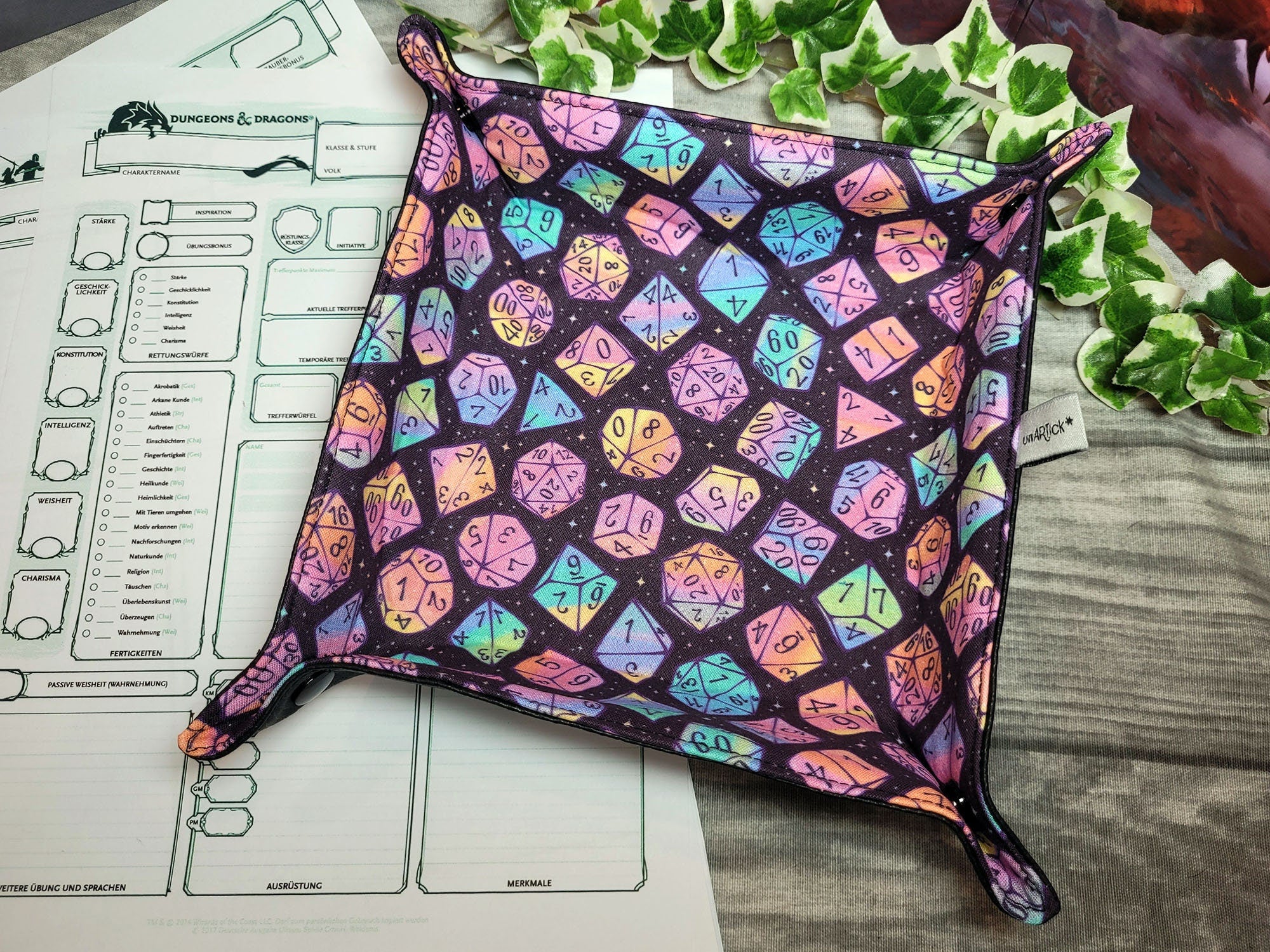 Multicolor Dice foldable dice mat L