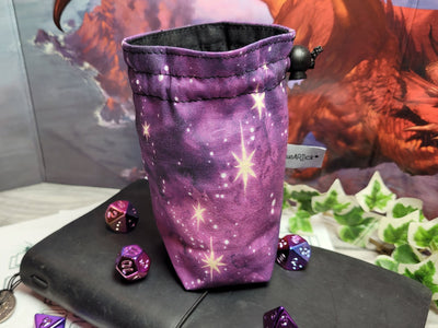 Purple Galaxy Würfelbeutel S