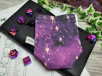 Purple Galaxy Würfelbeutel S