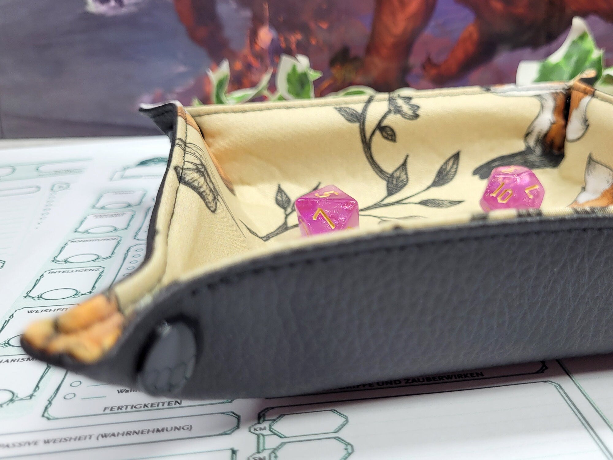 Foxes foldable dice mat S