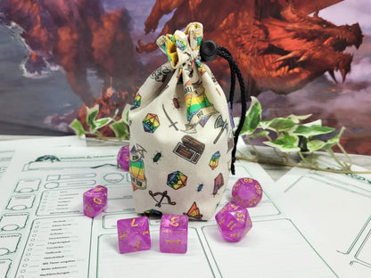 Roll with Pride Dice Bag S