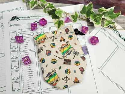 Roll with Pride Dice Bag S