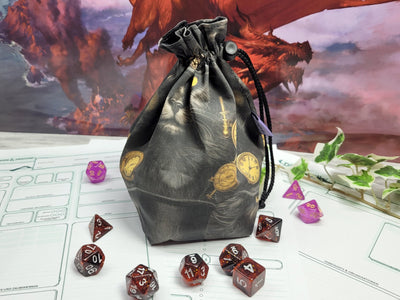 Steampunk Cat Dice Bag L