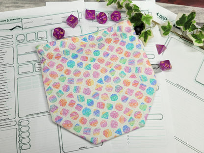 Colorful Dice Dice Bag L