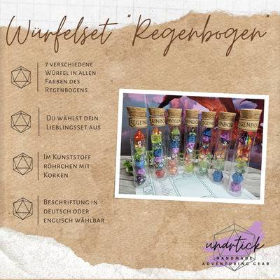 Regenbogen Würfelset