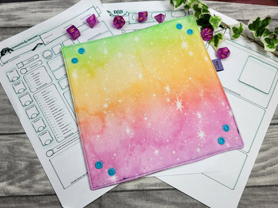 Rainbow Galaxy faltbare Würfelunterlage L
